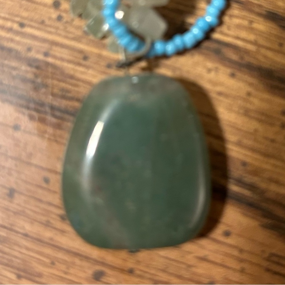 Aqua stone necklace